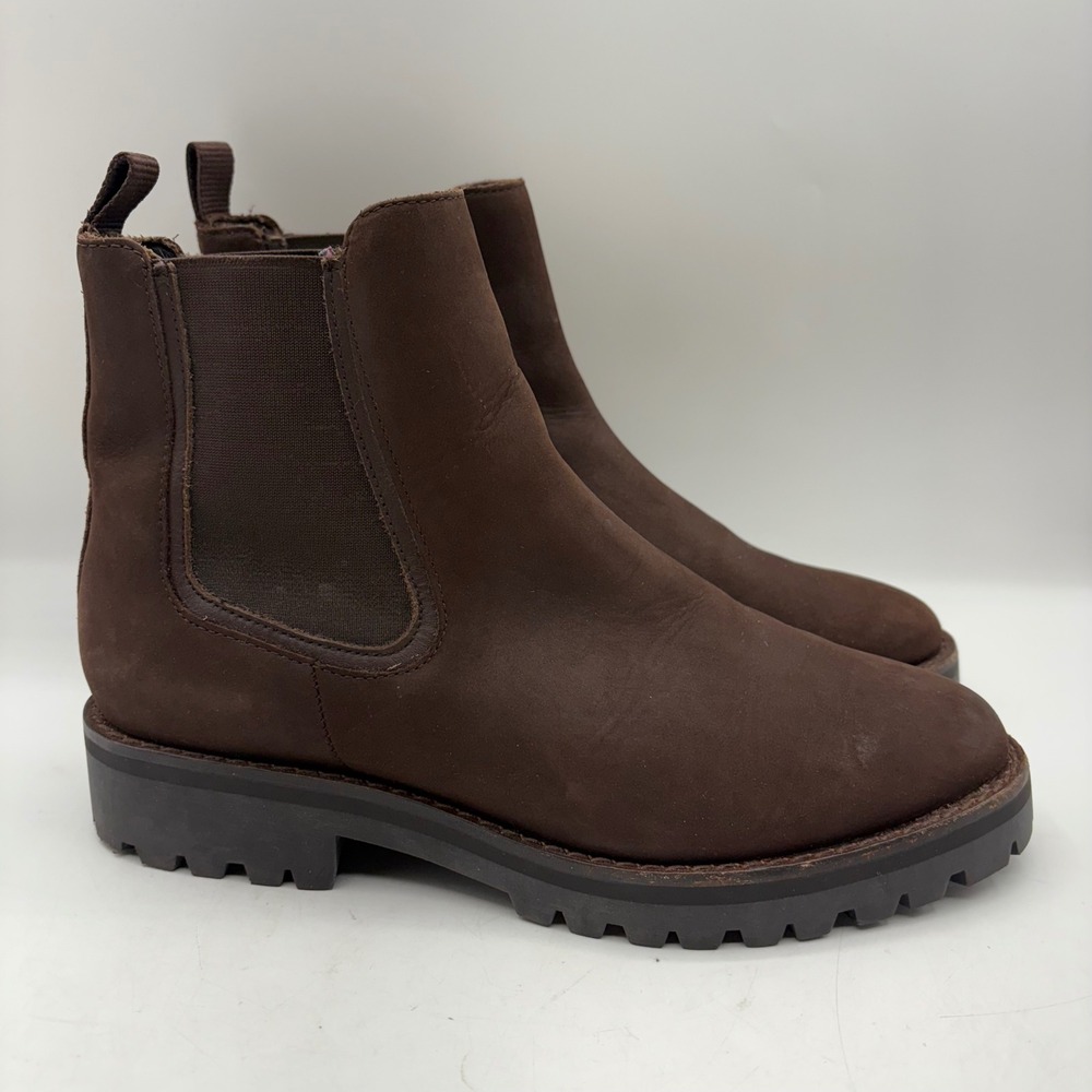 Thursday Boot Co The Legend Chelsea Boots Brown Nubuck Waterproof Women Size 8